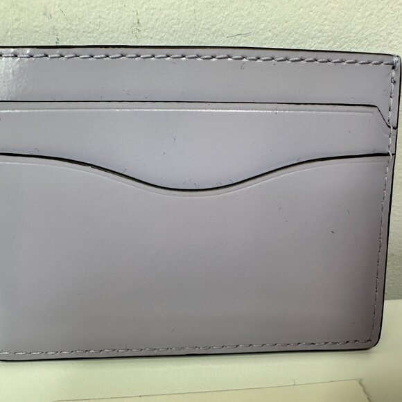 New Tory Burch Lilac Purple Patent Leather Card Case - Picture 5 of 6